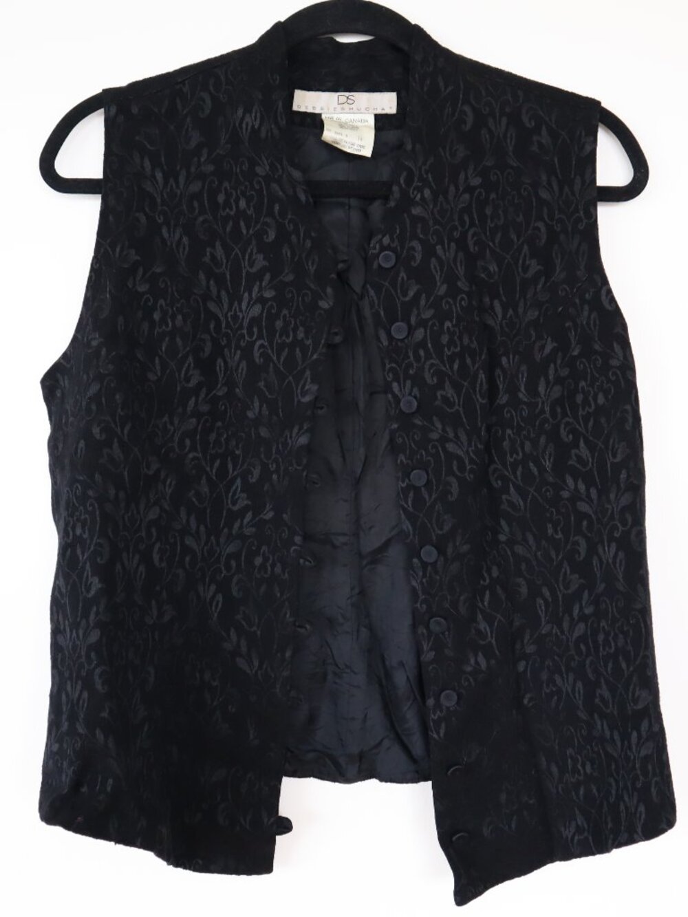 Vintage Debbie Shuchat Brocade Vest